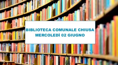 Mercoledì 02 giugno la biblioteca resterà chiusa