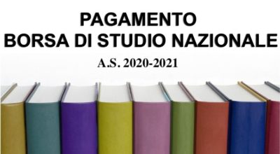 Avviso pagamento borsa di studio Nazionale A.S. 2020-2021