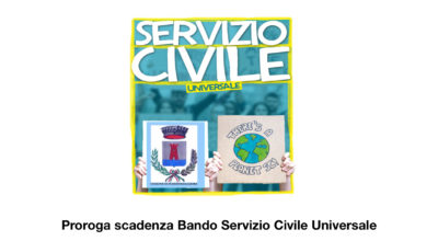 Proroga scadenza Bando Servizio Civile Universale