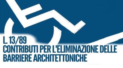 Legge 13/89 – Contributi per abbattimento barriere architettoniche anno 2023