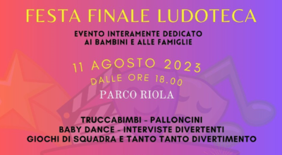 FESTA FINALE LUDOTECA 2023 – 11 AGOSTO DALLE ORE 18